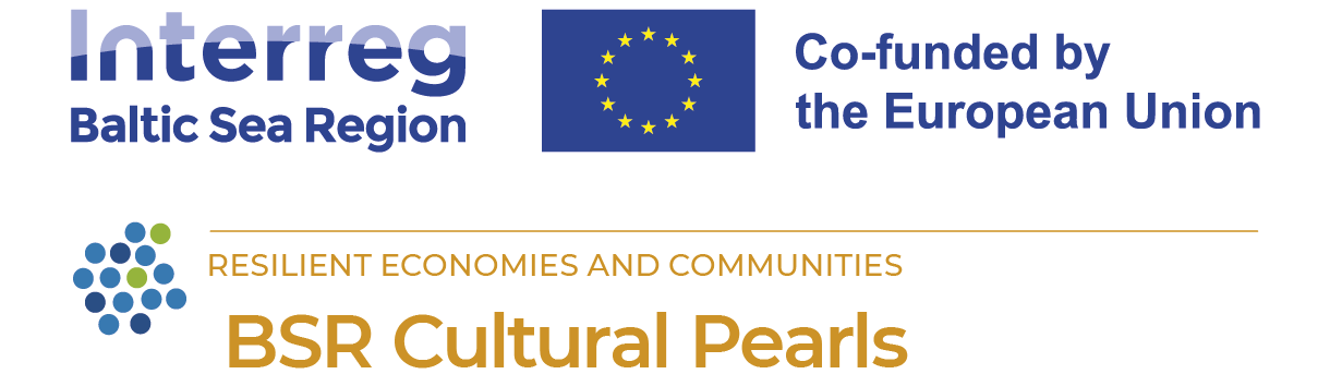 Interreg Baltic Sea Region Logo in Kombination mit BSR Cultural Pearls