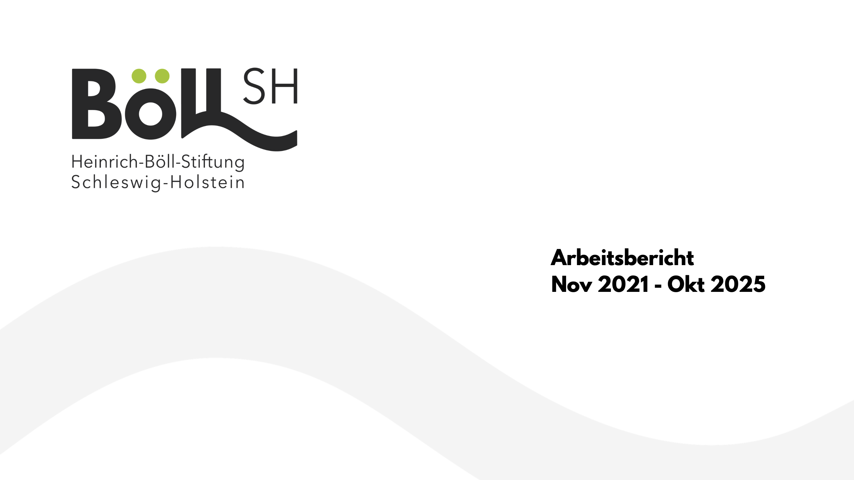 Cover vom Arbeitsbericht 2021-2025