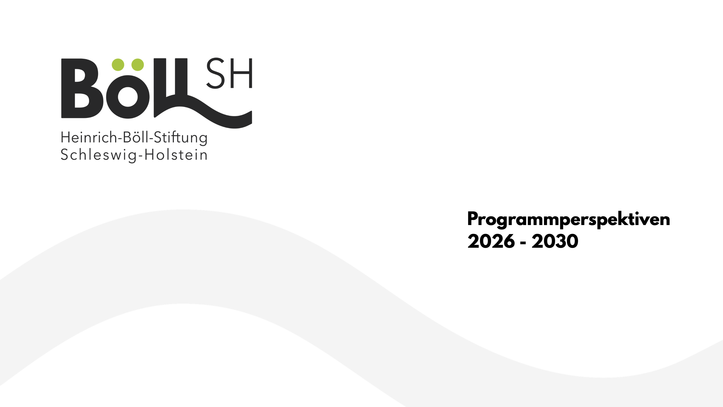 Cover Programmperspektiven 2026-2030