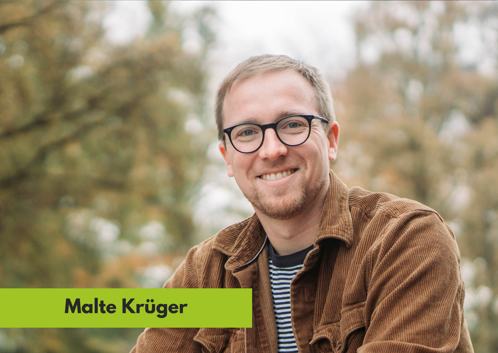 Porträt von Malte Krüger.