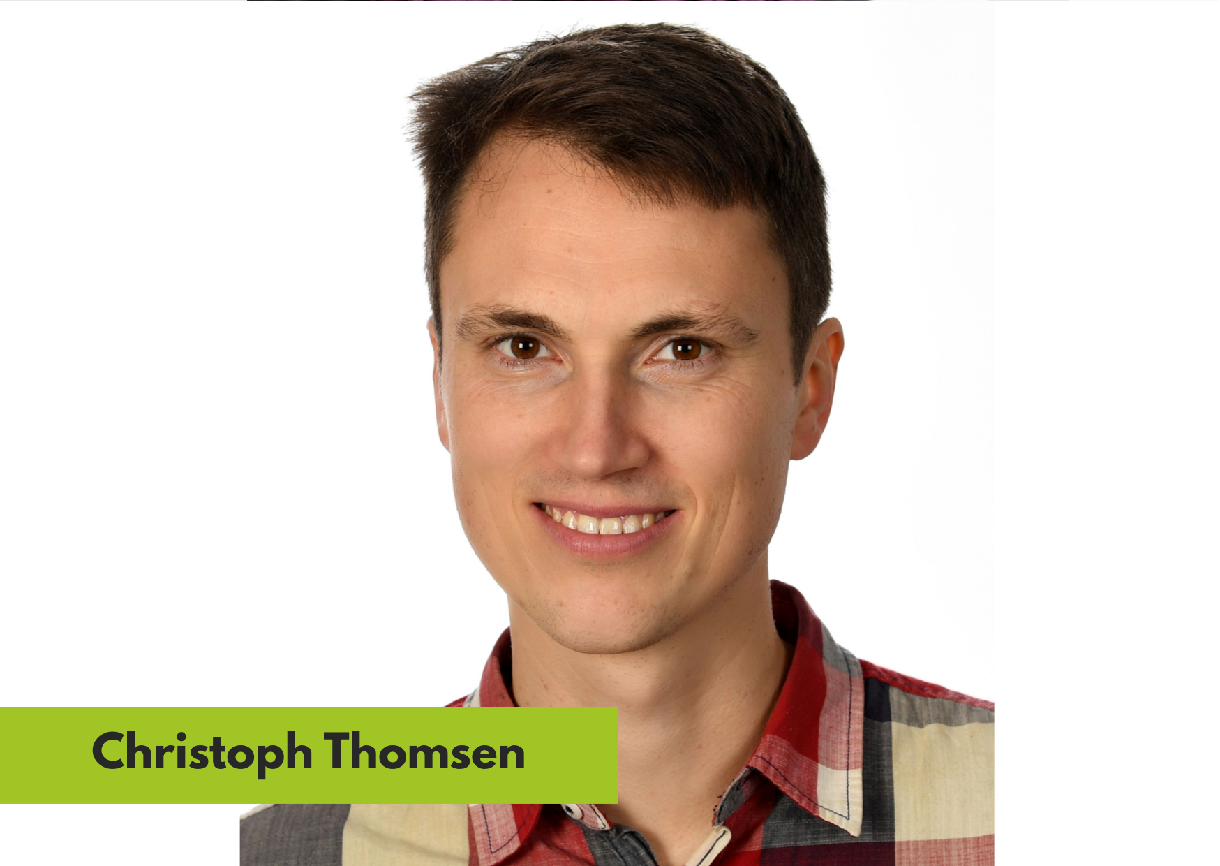 Porträt von Christoph Thomsen.