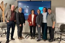 Vorstand der Böll-SH mit Dirk Scheelje, Martin Kastranek, David Schenk, Hildegard Bedarff, Doris Lorenz, Mirjam Gläser, Natalie Demmer (v.l.n.r.)