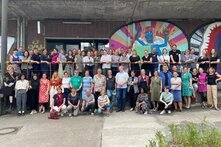 Teams der Heinrich-Böll-Stiftungen bei der Verbundkonferenz in Bremen.