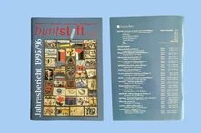Vorder- und Rückseite des Jahresberichts 1995/96 von Buntstift e.V.