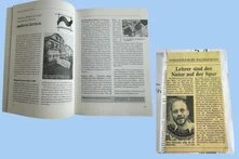 Jahresbericht 1995/96 von Buntstift e.V. und ein Zeitungsartikel "Lehrer sind der Natur auf der Spur"