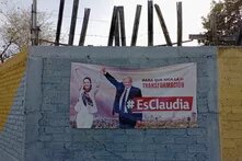 Wahlplakat der Morena Partei in Mexiko 