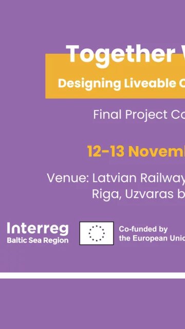 Grafische Ankündigung der Veranstaltung mit Titel, Datum und Logos