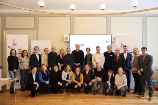 Das internationale Team vom Interreg-Projekt BSR Cultural Pearls beim Auftakttreffen in Stockholm.