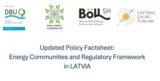 Cover: Updated Policy Factsheet: Energy Communities and Regulatory Framework in LATVIA
